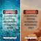 Signmission Portrait Electrical Testing Authorized Only Danger Sign, Vinyl Decal, 3.5in W x 5in L, 2PK OS-2PACK-DS-D-35-V-1786 - alternate 6